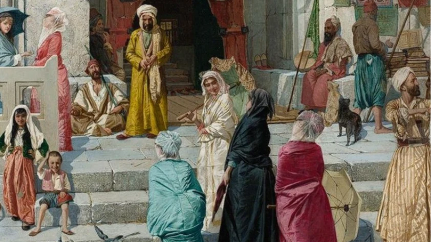 Sanat dünyasının gözü Londra’da: Osman Hamdi Bey’in 'Cami Kapısında' tablosu satışa çıkıyor