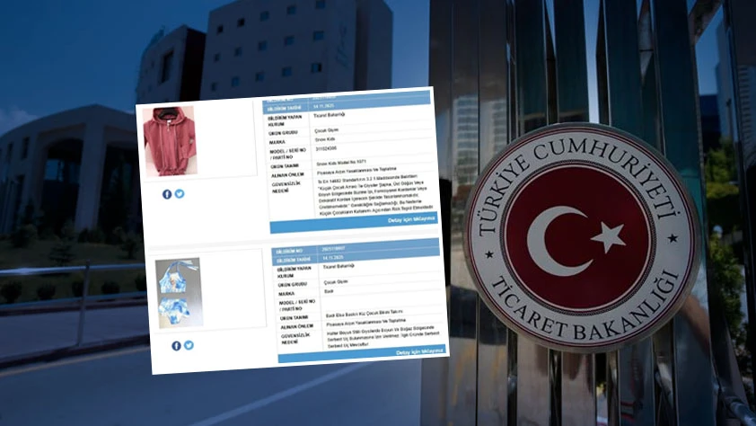 SON DAKİKA: Ticaret Bakanlığı 2 ürün için harekete geçti: Çocuklar için risk barındırıyor