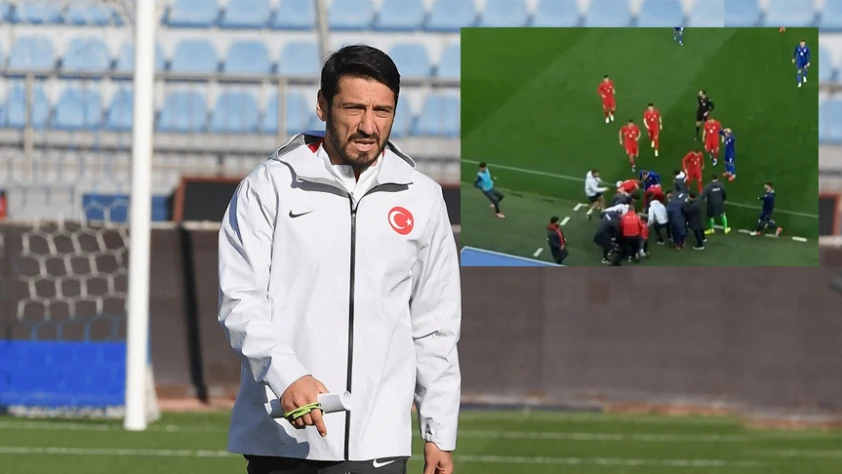 SON DAKİKA: Türkiye Milli Takımının hocası Egemen Korkmaz maç sırasında fenalaştı! Hastaneye kaldırıldı