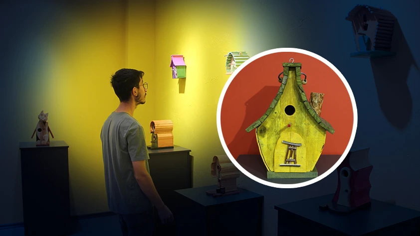 Tamamı geri dönüşüm malzemesinden yapıldı! Kuşlara yuva oluyorlar