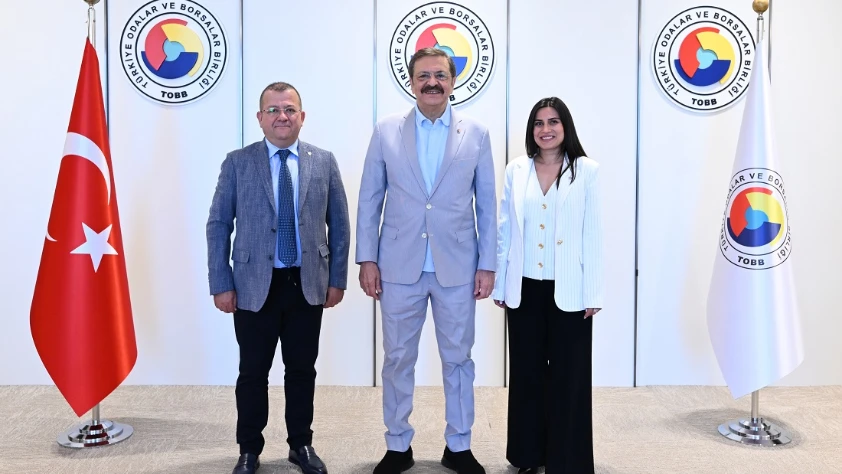 TOBB Başkanı Hisacıklıoğlu'na Çorum TSO'dan ziyaret