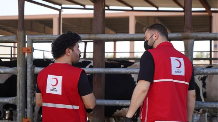Türk Kızılay’dan Irak’ta 9 tonluk kurbanlık et bağışı: İhtiyaç sahiplerine ulaşacak