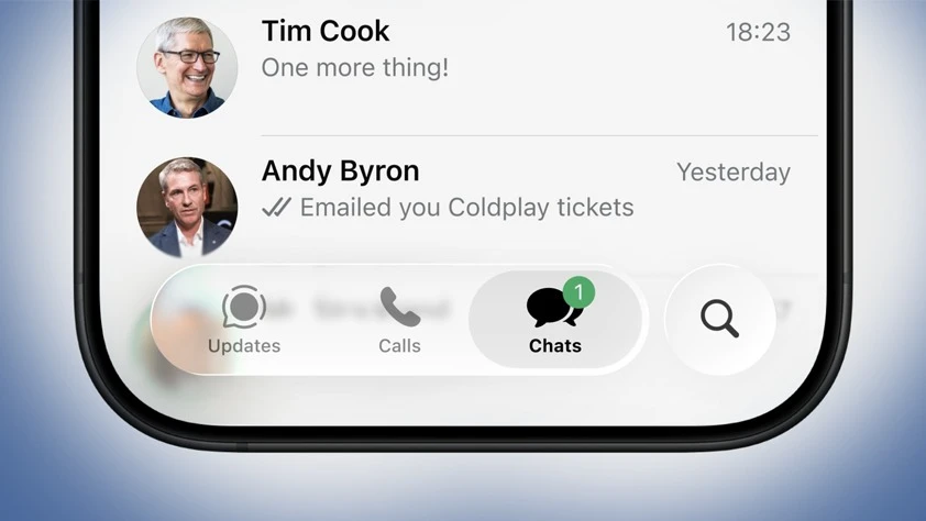 WhatsApp iOS için Liquid Glass arayüzünü test ediyor
