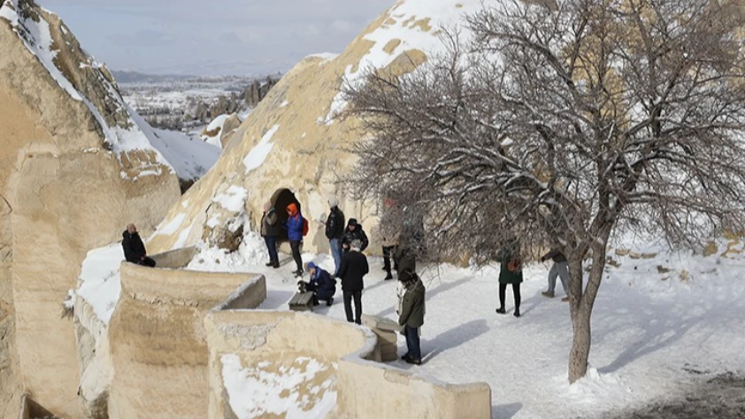 Yarıyıl tatili Kapadokya’da kış turizmini canlandırdı: Yerli ilgisi arttı