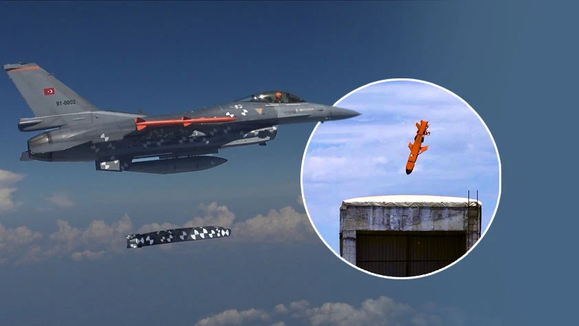 Yerli ve milli güç: Seyir füzesi SOM-J hedefi tam isabetle vurdu