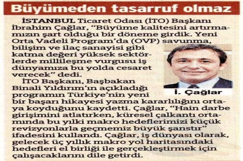 Büyümeden tasarruf olmaz Büyümeden tasarruf olmaz