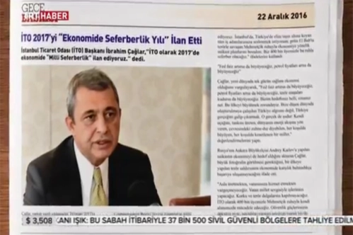 İTO 2017'yi ekonomide seferberlik yılı ilan etti / TRT Haber İTO 2017'yi ekonomide seferberlik yılı ilan etti / TRT Haber