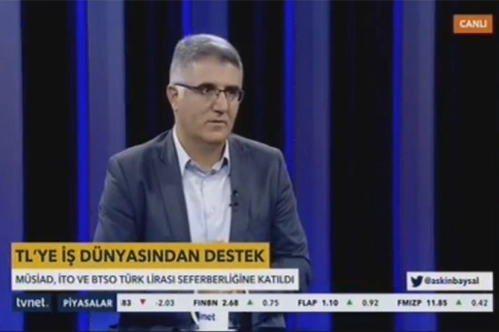 Yeni Şafak Gazetesi Ekonomi Müdürü İbrahim Acar, İTO'nun TL'ye destek çağrısını TVNET'te değerlendirdi Yeni Şafak Gazetesi Ekonomi Müdürü İbrahim Acar, İTO'nun TL'ye destek çağrısını TVNET'te değerlendirdi