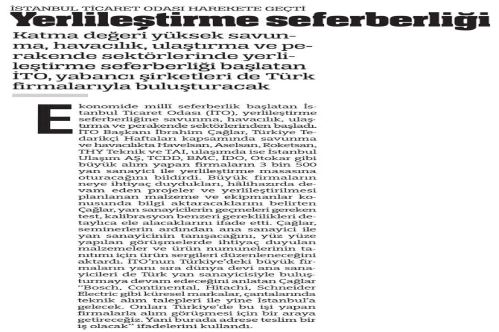 Yerlileştirme seferberliği Yerlileştirme seferberliği
