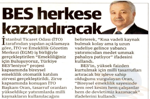 BES herkese kazandıracak BES herkese kazandıracak