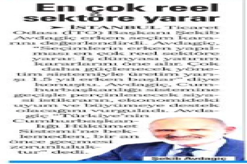 En çok reel sektöre yarar En çok reel sektöre yarar