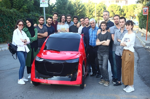 Bir ayda sürücüsüz elektrikli oto ürettiler Bir ayda sürücüsüz elektrikli oto ürettiler