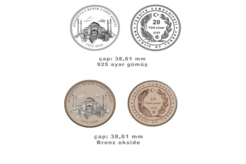 Ayasofya Camisi özel parası basıldı Ayasofya Camisi özel parası basıldı