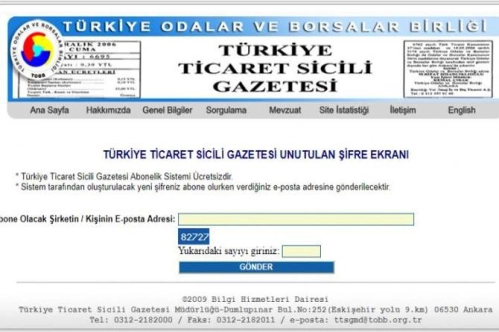 Ticaret Sicili Gazetesi ilanları 2 saatte yayında Ticaret Sicili Gazetesi ilanları 2 saatte yayında