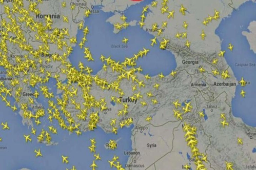 Türk hava sahasından yılın ilk 4 ayında 27 saniyede bir uçak geçti Türk hava sahasından yılın ilk 4 ayında 27 saniyede bir uçak geçti