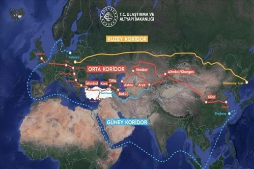 Rusya-Ukrayna Savaşı Türkiye'den geçen 'Orta Koridor'un önemini daha da artırdı Rusya-Ukrayna Savaşı Türkiye'den geçen 'Orta Koridor'un önemini daha da artırdı