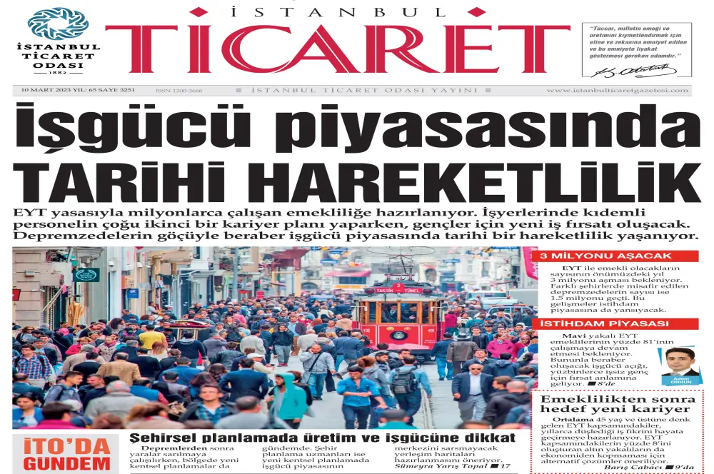 İstanbul Ticaret Gazetesi’nin yeni sayısı yayında! İstanbul Ticaret Gazetesi’nin yeni sayısı yayında!