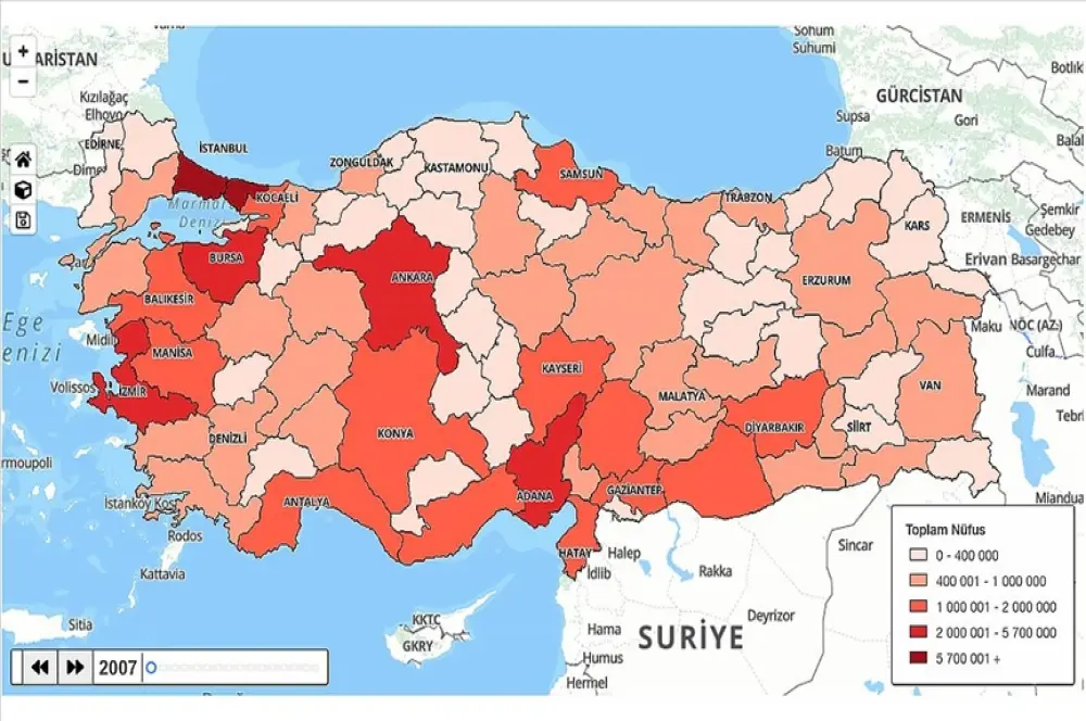 Türkiye İstatistik Kurumu ‘Nüfus İstatistikleri Portalı’ açtı Türkiye İstatistik Kurumu ‘Nüfus İstatistikleri Portalı’ açtı