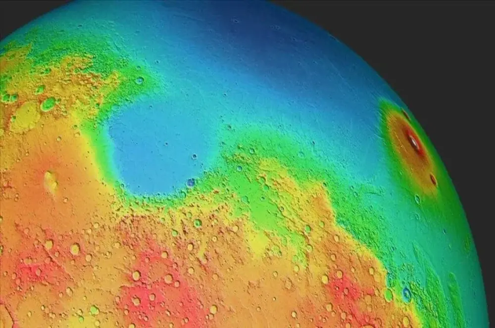 Mars kabuğunun yer kabuğundan daha kalın olduğunu ortaya çıktı Mars kabuğunun yer kabuğundan daha kalın olduğunu ortaya çıktı