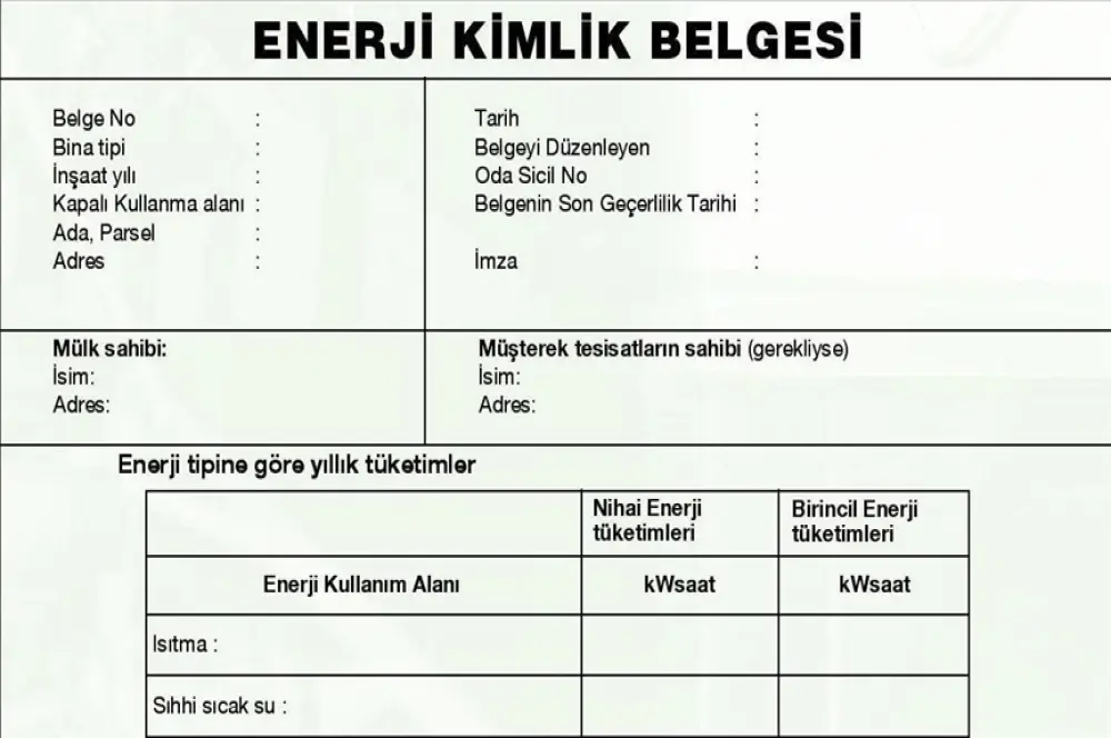 Enerji Kimlik Belgesi düzenlenen bina sayısı 1.5 milyon oldu Enerji Kimlik Belgesi düzenlenen bina sayısı 1.5 milyon oldu