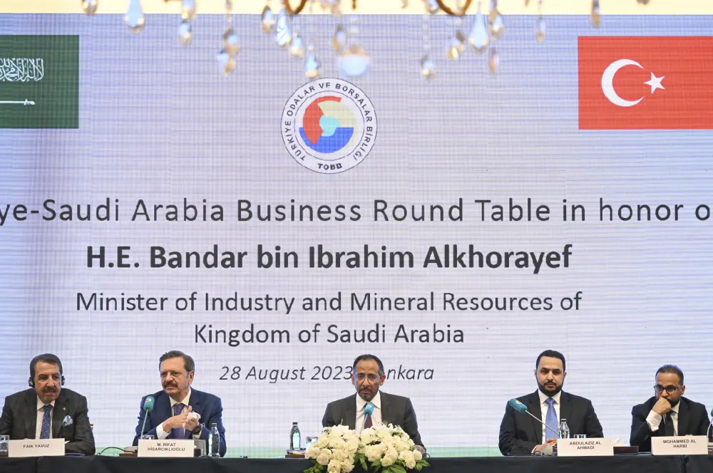 TOBB'da Türkiye-Suudi Arabistan Yuvarlak Masa Toplantısı düzenlendi TOBB'da Türkiye-Suudi Arabistan Yuvarlak Masa Toplantısı düzenlendi