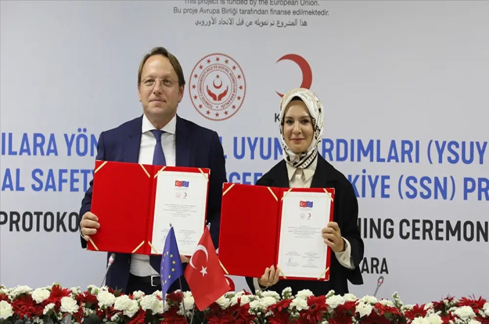 Yabancılara Yönelik Sosyal Uyum Yardımı Projesi imzalandı Yabancılara Yönelik Sosyal Uyum Yardımı Projesi imzalandı