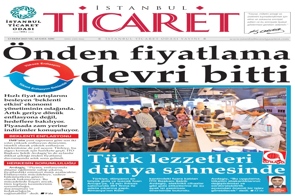 Ticaret Gazetesi’nin 3280’inci sayısı yayınlandı Ticaret Gazetesi’nin 3280’inci sayısı yayınlandı