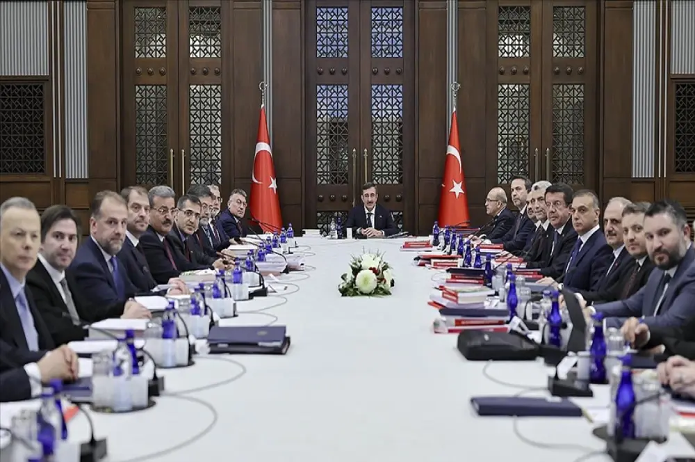 EKK, Cumhurbaşkanı Yardımcısı Yılmaz başkanlığında toplandı EKK, Cumhurbaşkanı Yardımcısı Yılmaz başkanlığında toplandı