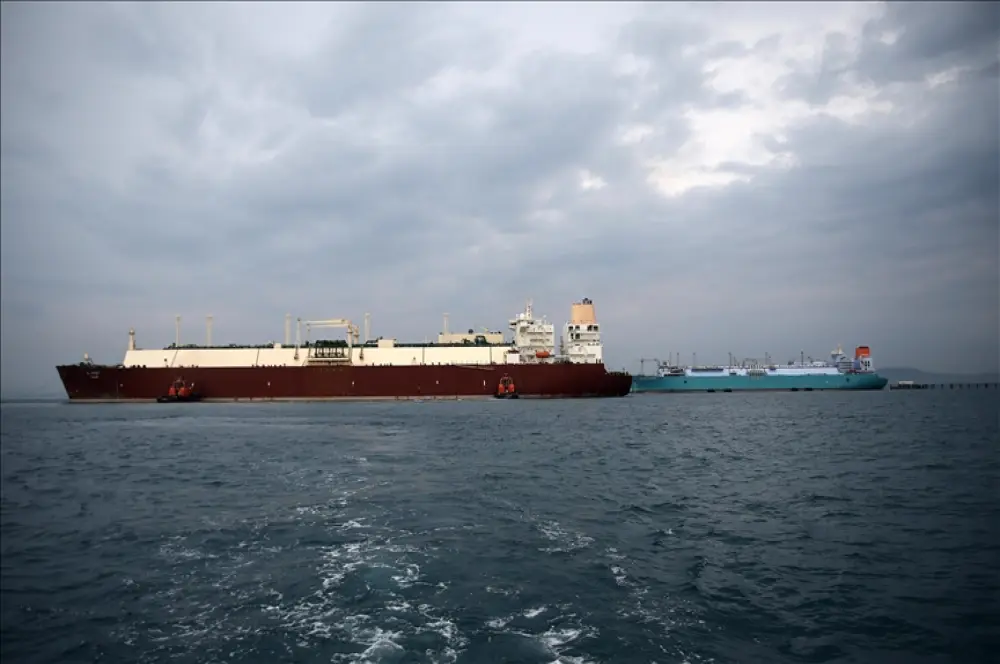 Katar'a ait LNG gemilerinin Kızıldeniz yakınlarında beklediği gözlemleniyor Katar'a ait LNG gemilerinin Kızıldeniz yakınlarında beklediği gözlemleniyor