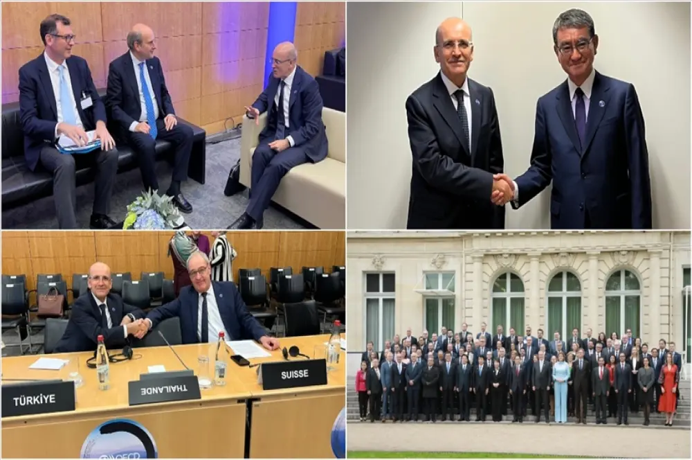 Bakan Şimşek, OECD toplantıları kapsamında ikili görüşmelerde bulundu Bakan Şimşek, OECD toplantıları kapsamında ikili görüşmelerde bulundu