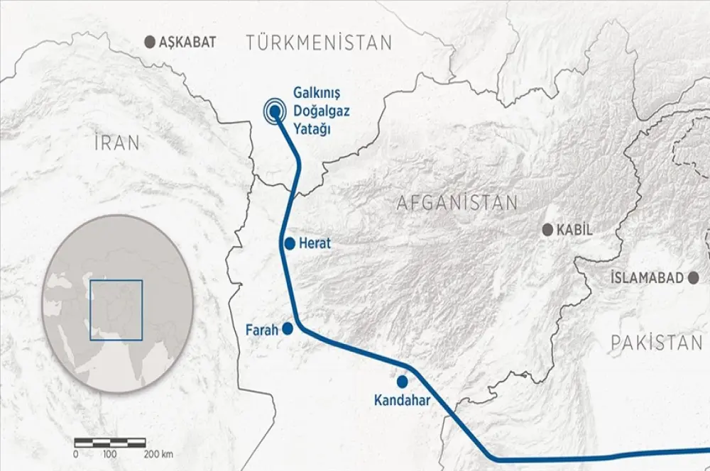 Doğalgazı Hindistan'a ulaştıracak projenin Afganistan ayağı yeniden başladı Doğalgazı Hindistan'a ulaştıracak projenin Afganistan ayağı yeniden başladı