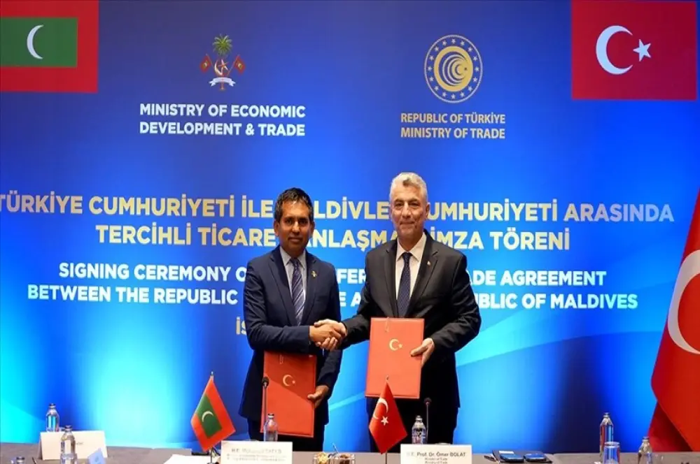 Türkiye ile Maldivler arasında ticaret anlaşması! Türkiye ile Maldivler arasında ticaret anlaşması!
