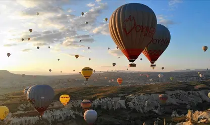 Sıcak hava balon uçuşunda rekor: Uçuşların yüzde 80'den fazlası o bölgeden Sıcak hava balon uçuşunda rekor: Uçuşların yüzde 80'den fazlası o bölgeden