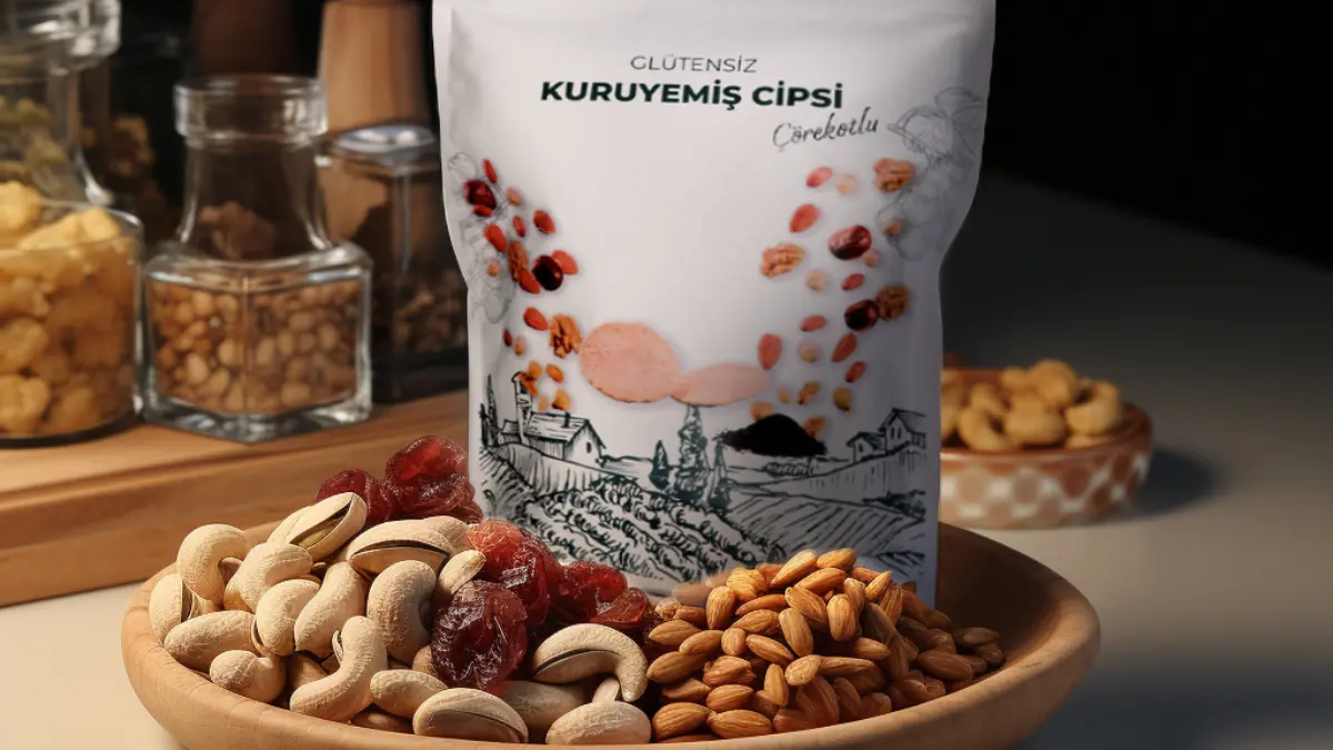 Kuruyemişten glütensiz atıştırmalık üretiyor Kuruyemişten glütensiz atıştırmalık üretiyor