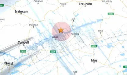 Bingöl'de 4.8 büyüklüğünde korkutan deprem! Bingöl'de 4.8 büyüklüğünde korkutan deprem!