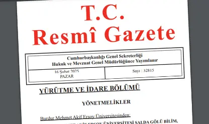 16 Şubat 2025 Resmi Gazete kararları yayımlandı 16 Şubat 2025 Resmi Gazete kararları yayımlandı