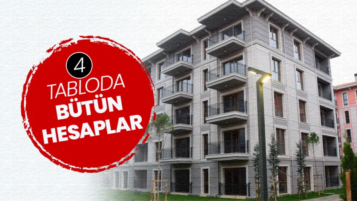 EMLAK KONUT SON DAKİKA: Orta gelirliye konut projesi! İşte 4 tabloda örnek hesaplamalar EMLAK KONUT SON DAKİKA: Orta gelirliye konut projesi! İşte 4 tabloda örnek hesaplamalar