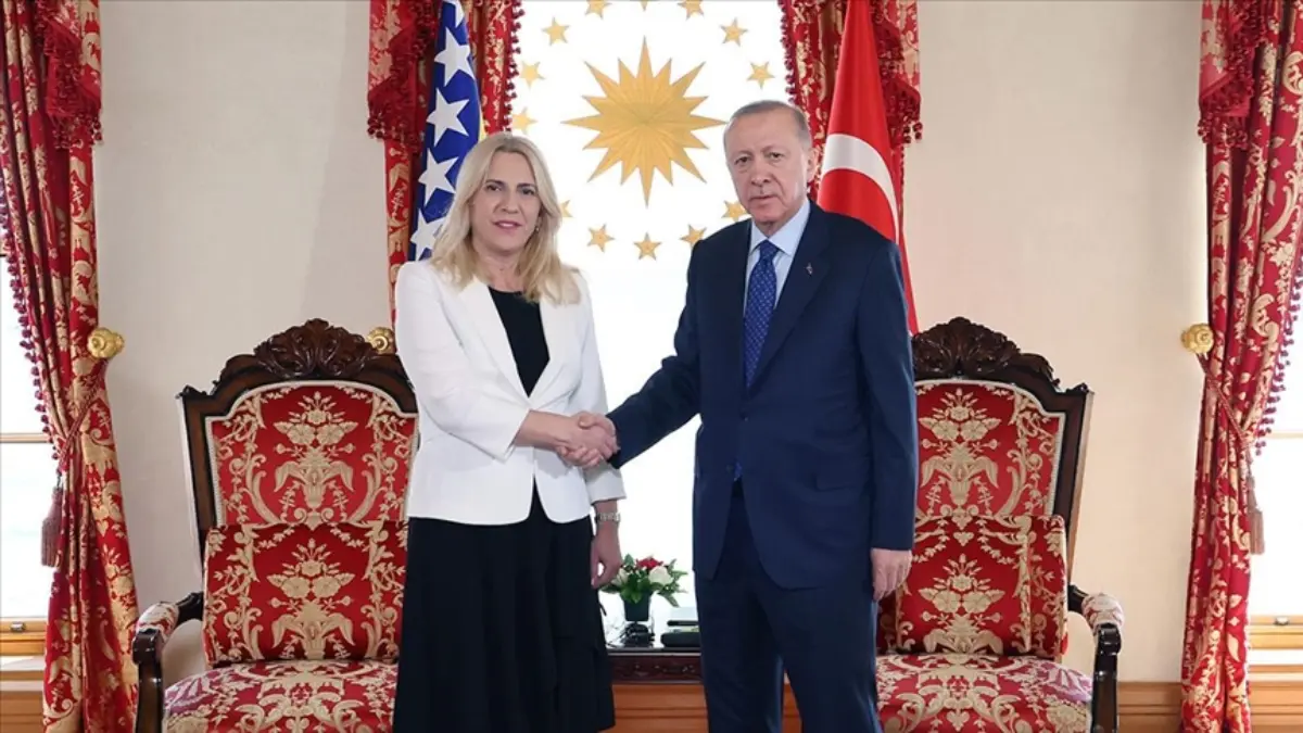 Cumhurbaşkanı Erdoğan, Bosna Hersek Devlet Başkanlığı Konseyi Başkanı Sviyanoviç ile görüştü Cumhurbaşkanı Erdoğan, Bosna Hersek Devlet Başkanlığı Konseyi Başkanı Sviyanoviç ile görüştü