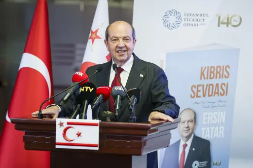KKTC Cumhurbaşkanı Ersin Tatar, İTO'da ‘Kıbrıs Sevdası' kitabının tanıtımına katıldı