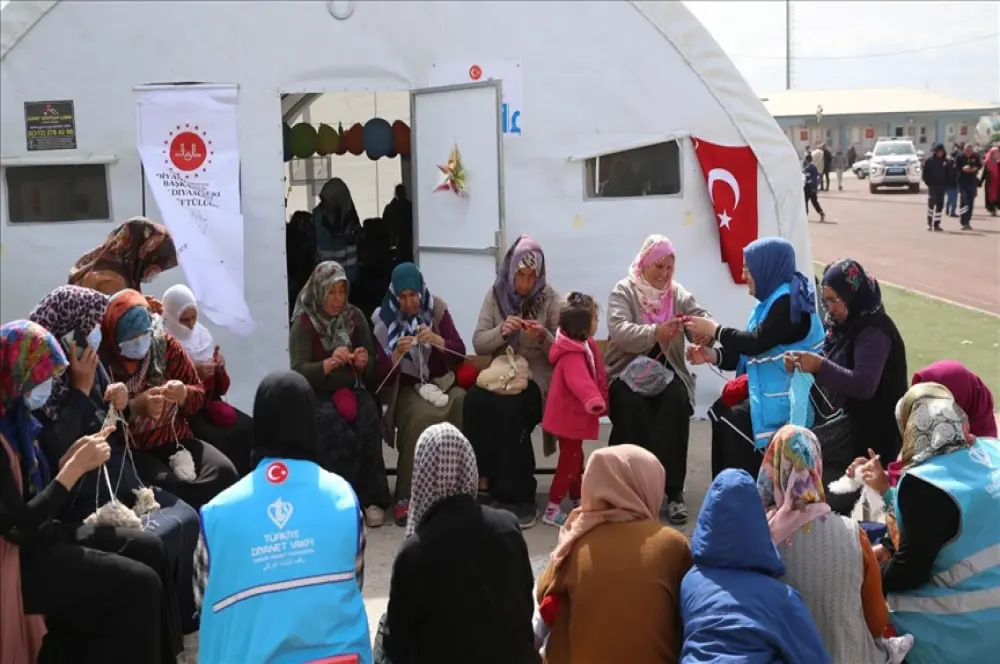 Adıyaman'da örgü atölyesi kuruldu