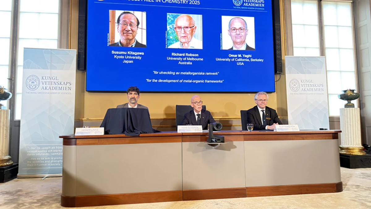 2025 Nobel Kimya Ödülü'nün sahipleri belli oldu 2025 Nobel Kimya Ödülü'nün sahipleri belli oldu