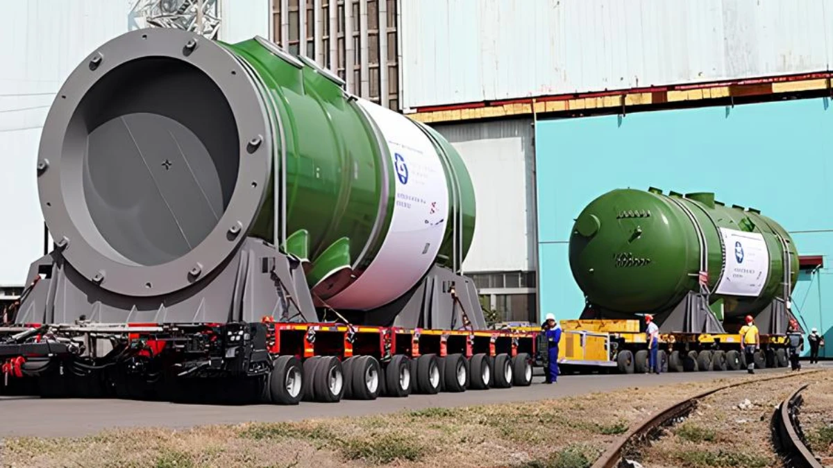 320 tonluk reaktör basınç kabı Akkuyu için yola çıktı 320 tonluk reaktör basınç kabı Akkuyu için yola çıktı