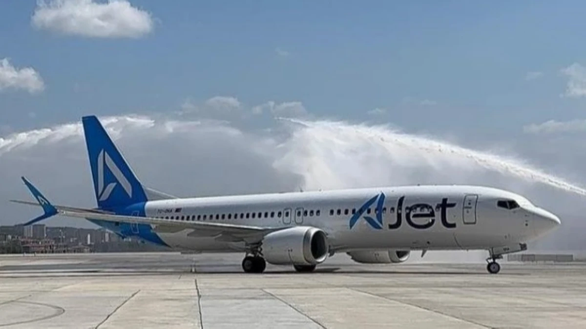 AJet filosuna yeni Boeing 737-8 MAX katıldı AJet filosuna yeni Boeing 737-8 MAX katıldı