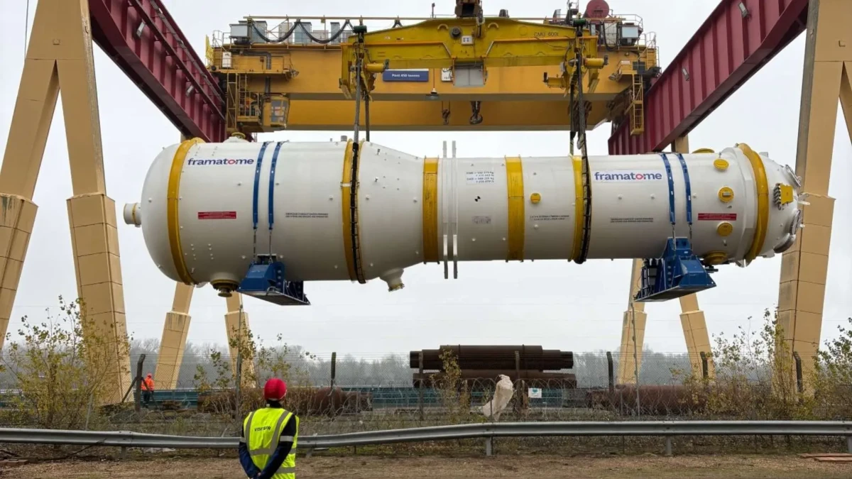 Altı milyon eve elektrik: 551 tonluk dev nükleer parça tamamlandı Altı milyon eve elektrik: 551 tonluk dev nükleer parça tamamlandı