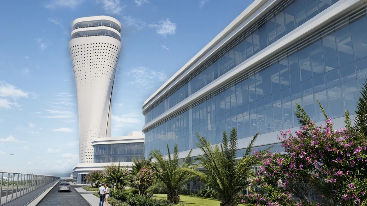 Antalya Havalimanı’na 77 metre yüksekliğinde yeni kule: Likya deniz fenerlerinden ilham alındı Antalya Havalimanı’na 77 metre yüksekliğinde yeni kule: Likya deniz fenerlerinden ilham alındı