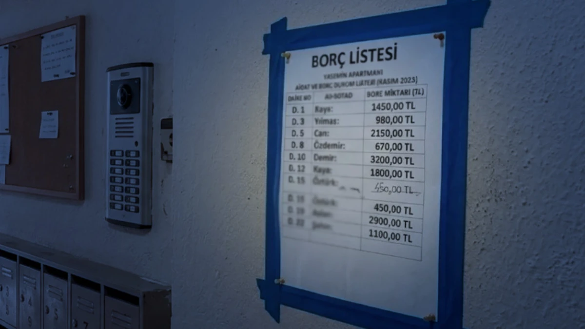 Apartmanlarda yeni dönem: Aidat borçluları listesi panolara asılamayacak Apartmanlarda yeni dönem: Aidat borçluları listesi panolara asılamayacak