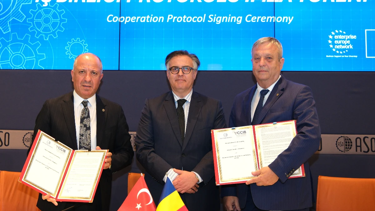 ASO ile Bükreş Ticaret ve Sanayi Odası işbirliği anlaşması imzaladı ASO ile Bükreş Ticaret ve Sanayi Odası işbirliği anlaşması imzaladı