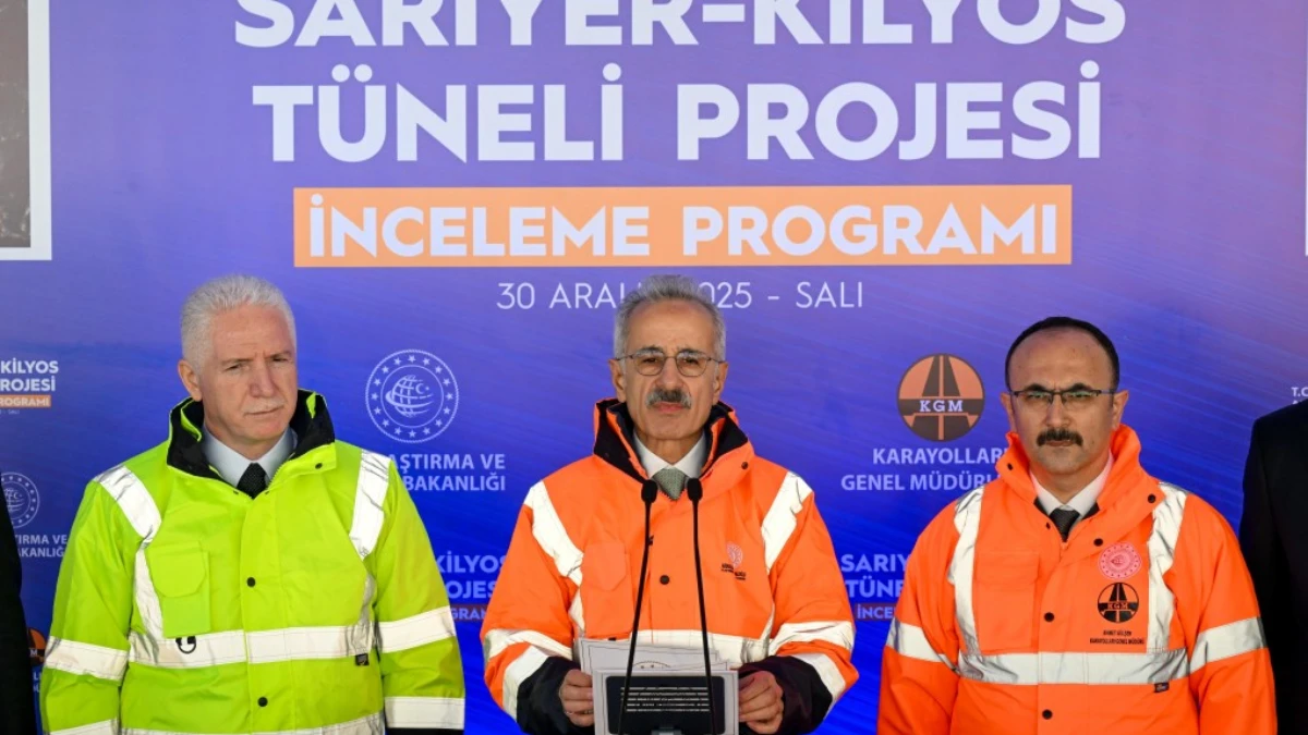 Bakan Uraloğlu Sarıyer-Kilyos Tüneli için tarih verdi Bakan Uraloğlu Sarıyer-Kilyos Tüneli için tarih verdi