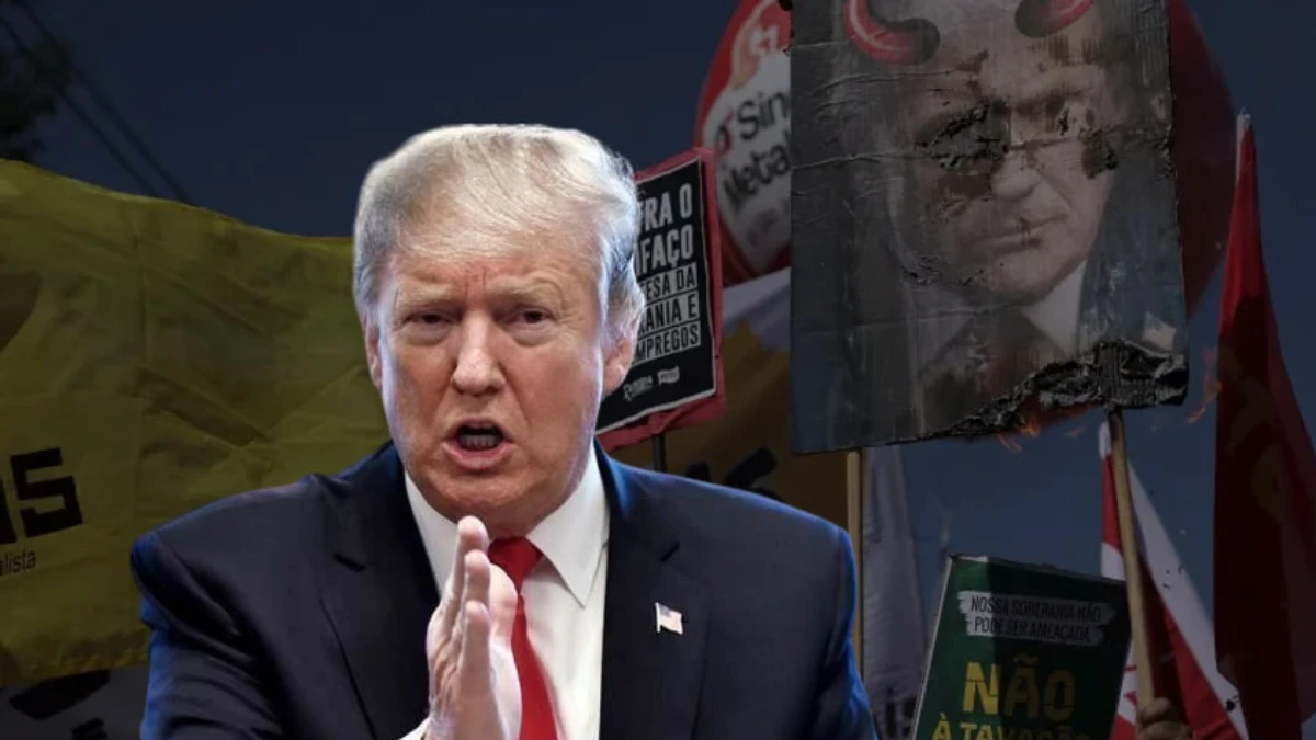 Brezilya'da halk ABD Başkanı Trump'ı protesto etti Brezilya'da halk ABD Başkanı Trump'ı protesto etti