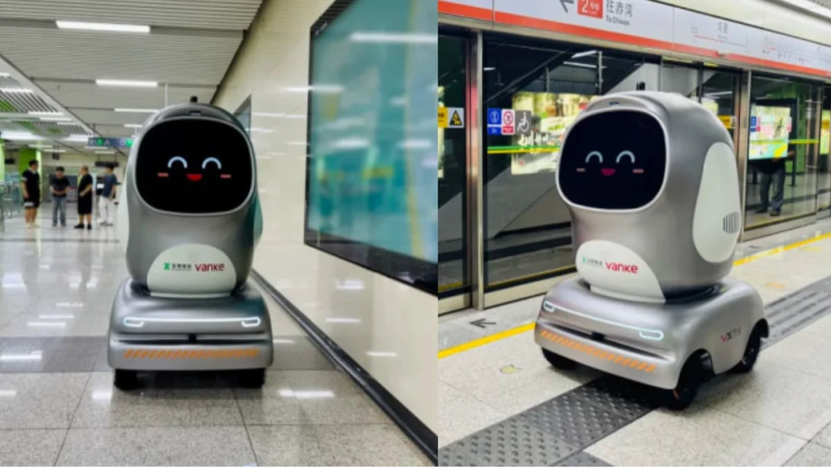 Çin’de Shenzhen Metrosunda robot kurye dönemi Çin’de Shenzhen Metrosunda robot kurye dönemi